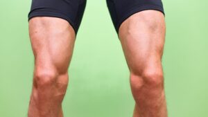 Quadriceps muscles in tension