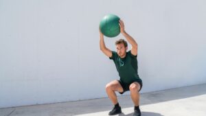 Weight Exercise Workout Fitness Man Training Squat