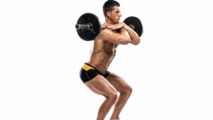 Crossover Grip -front squat